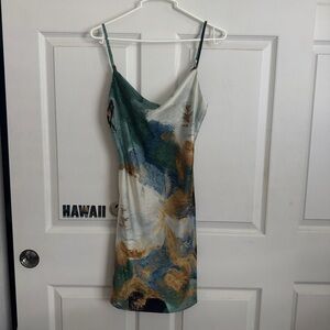 Mahina Multicolored Slip Mini Dress